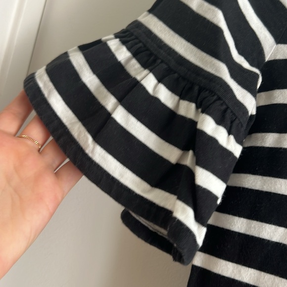 J.Crew Factory Size XS Striped Dress with Flutter Sleeves - Picture 6 of 17
